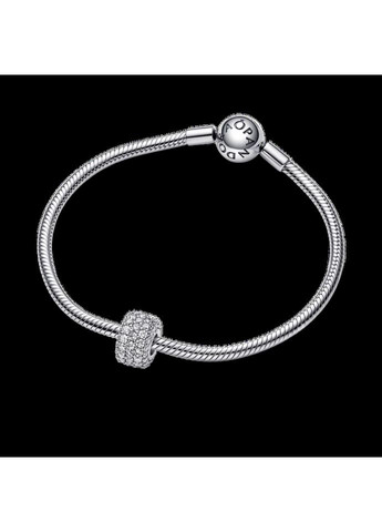 Срібний шарм Пандора "Три ряди паве" 792820C01 Kabluchka (355344244)