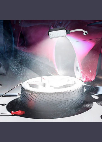 Поворотный автомобильный фонарик светильник ZJ-07-SMD-2*18650 аккумуляторный с магнитом и крючком 1шт Coba (352011674)