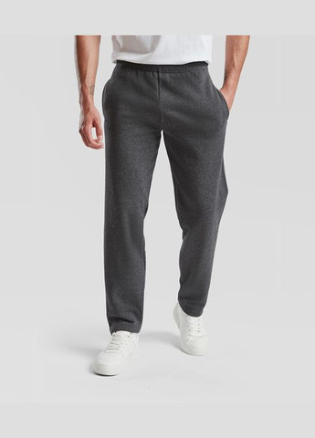 Темно-серые спортивные, домашние, повседневный демисезонные прямые брюки Fruit of the Loom