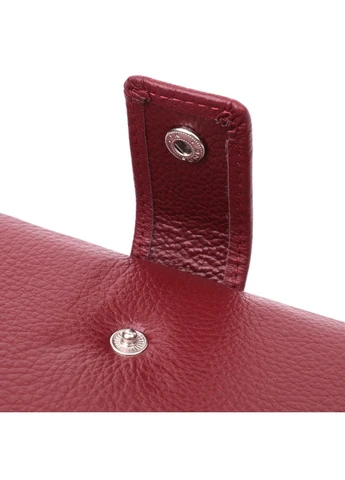 Вертикальний жіночий гаманець-клатч із натуральної шкіри ST Leather Бордовий Верховинка 22535 (398291797)
