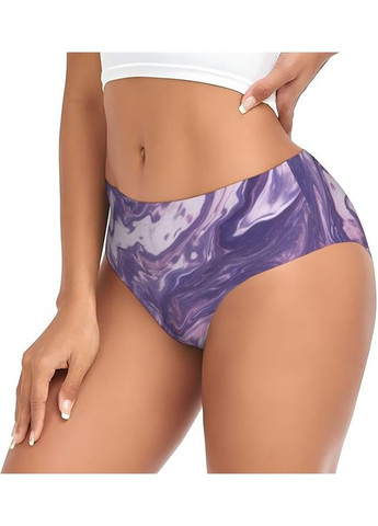 Жіночі трусики Cute Dark Purple Texture Marble: М'які, дихаючі, зручні з низькою посадкою THLKLDKSZX (338861637)