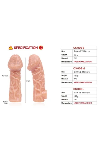 Насадка на член Cock Sleeve CS 006 MKokos 20892 Kokos (392052538)