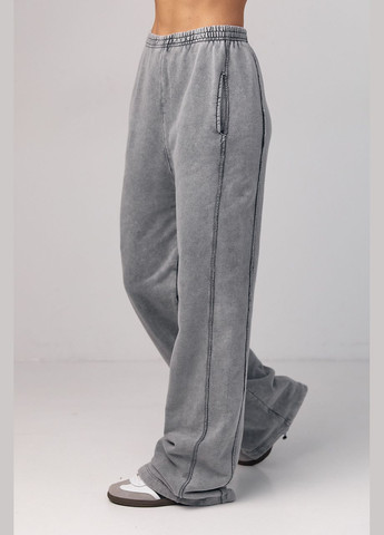 Жіночі трикотажні штани із затяжками внизу Lurex (290663607)