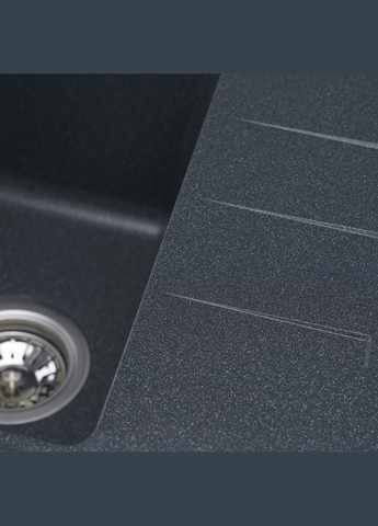 Гранітна мийка для кухні LIANA 6243 матова Антрацит Valeso (358059363)