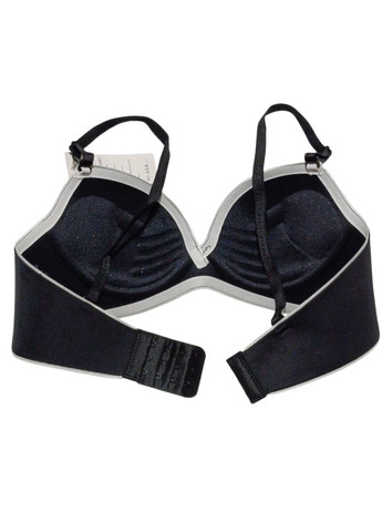 Чорний формований бюстгальтер без кісточок з push up "рука адама" No Brand без кісточок