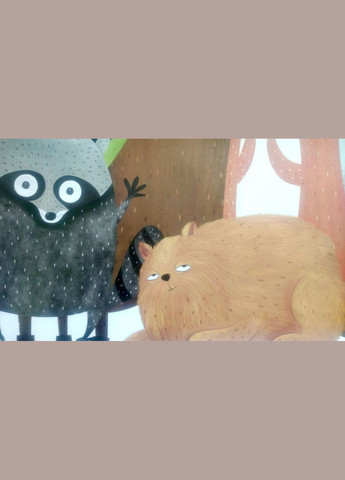 Вінілова наклейка на стіну Звірі на відпочинку Be Happy Day (лист 60 х 90 см) Б353 No Brand (302242992)