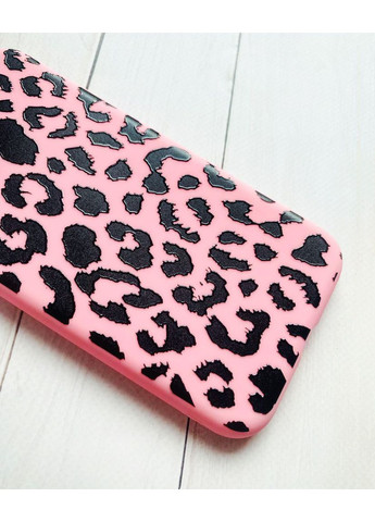 Матовий рожевий чохол на Xiaomi Redmi 14C/Poco C75 Леопардовий принт (принт 374) Creative (355398482)