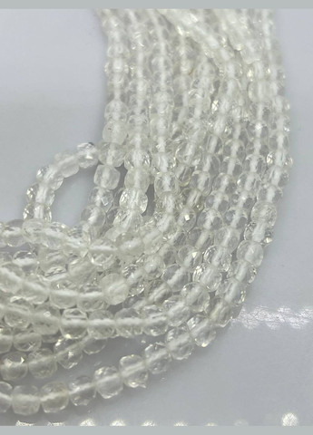 Кварц на нитці без замка 5х5 мм 40 см Безбарвний 11667 No Brand (315343366)