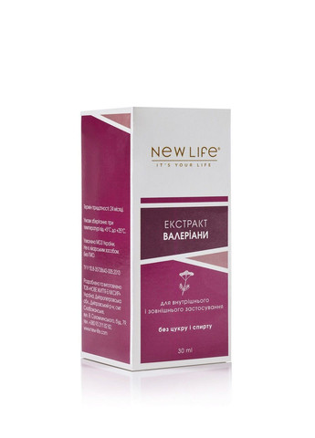 Экстракт валерианы 30 мл Новая жизнь New LIFE (316607764)
