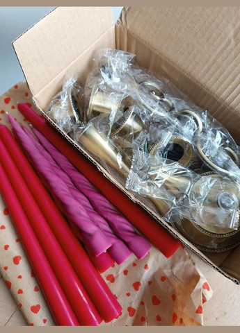 Класичний металевий канделябр на 5 свічок, бронзовий No Brand (343021784)