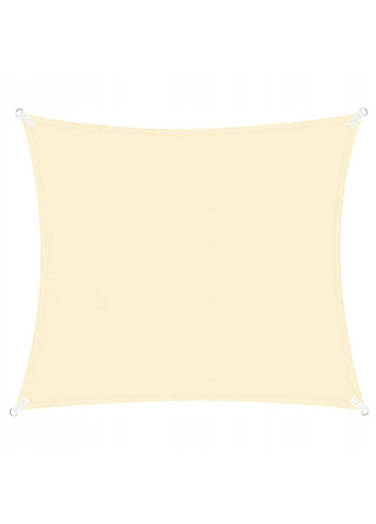 Тент-парус теневой для дома, сада и туризма 4 x 4 м SN1024 Light Yellow Springos (324264919)