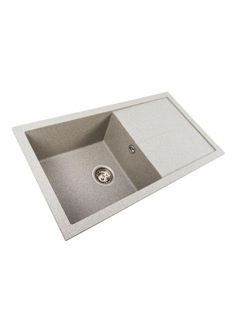 Гранитная мойка для кухни 7843 SOLID серый Valeso (342072059)