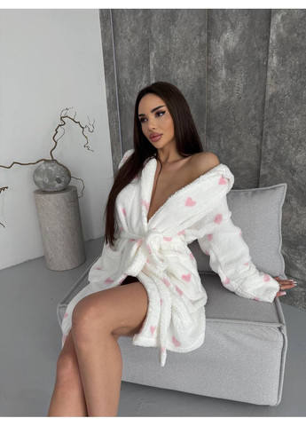 Халат махровий в сердечка No Brand (372984542)
