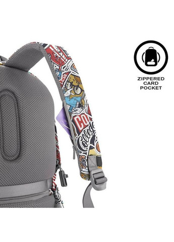 Городской рюкзак Анти-злодей Bobby Soft Art Graffiti 13-16 л (P705.868) XD Design (324611541)