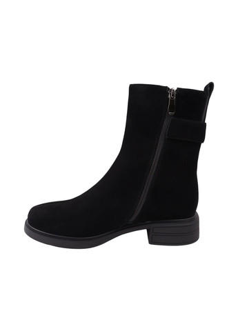 ботинки женские черные натуральная замша FARINNI