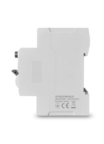 Диференційне реле (ПЗВ) (VF-RS10-DR2AC25) Videx RESIST АС 2п 30мА 10кА 25А (361111077)