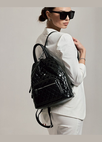 Сумка-рюкзак женский черный кожа Polina&Eiterou (290011208)
