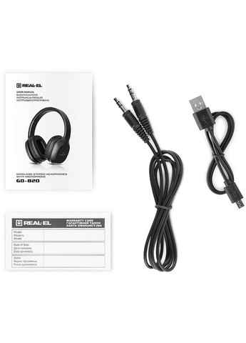 Bluetooth-гарнитура GD-820 Black Real-El (332962503)