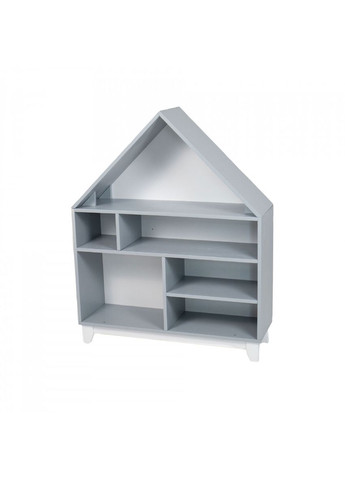 Стелаж із полицями для іграшок Будинок Сірий дерев'яний Twins (329444196)