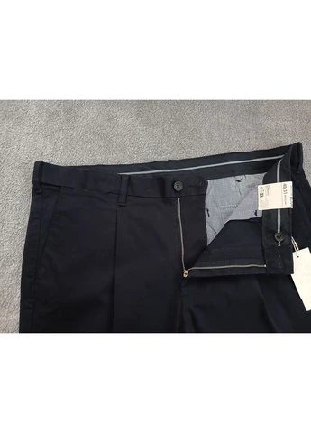 Чоловічі штани M&S () р. 40/31 темно-сині чиноси Marks & Spencer Regular Fit (402326635)