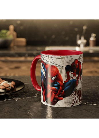 Чашка с принтом "Spider-Man: Комикс-экшен" 330мл No Brand (368671521)