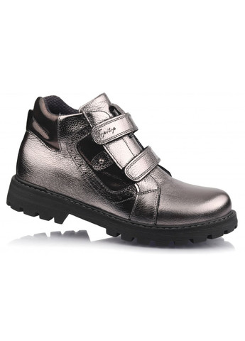 Цветные ботинки осенние 440 для девочек темно-серебристые. размер 31 Topitop