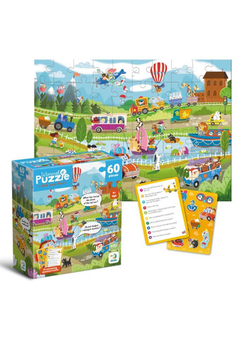 Дитячий віммельпазл "Диво-транспорт" 300660, 60 елементів DoDo Toys (367961958)