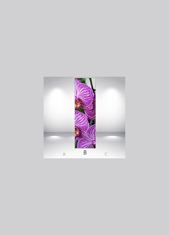 Самофиксирующаяся наклейка на холодильник, 180 х 60 см, магнитная Цветы Лицевая с ламинацией (holSM1_fl101445) Декоинт (278290310)