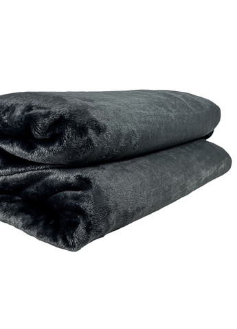 Плед Manner велсофт 150х200 см 300 гм2 Graphite (94326093) Emily (292653240)