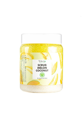 Скраб для обличчя та тіла Melon Coconut з ароматом дині та кокосовою олією 250 мл Top Beauty (337359219)