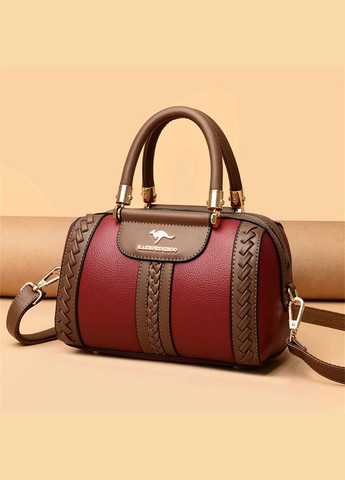 Сумка женская винтажная боулер Glamo Red Italian Bags (290253801)