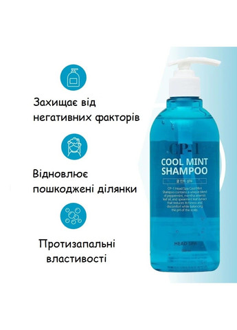 Шампунь Освіжаючий Esthetic House Cool Mint Shampoo Head Spa проти лупи з ментолом - 500 мл CP-1 (285813535)