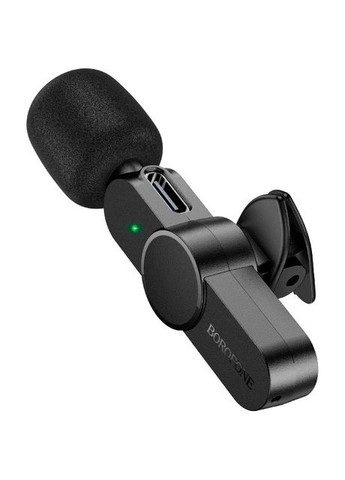 Микрофон-петличка BFK12 Trophy Lavalier Wireless Digital Microphone for Lightning Black (6941991106385) Borofone (327008146)