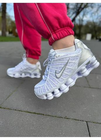 КРОССОВКИ ЖЕНСКИЕ NIKE SHOX TL WHITE НАЙК ШОКС ТЛ БЕЛЫЕ No Brand белые демисезоны (392012682)