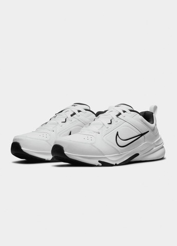 Белые всесезонные мужские кроссовки defy all day dm7564-100 весна-осень кожа текстиль белые Nike