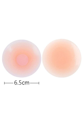 Силіконові невидимі наклейки на соски і груди Коло, багаторазові самоклеючі бежеві Po Fanu (363192853)