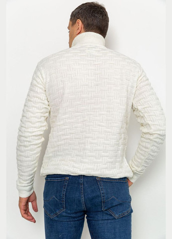 Білий светр чоловічий, колір бордовий, Ager