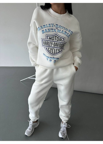 Молочный свитшот женский — замер в описании DK/DL Мода без кордонів рисунок без декора (366527051)