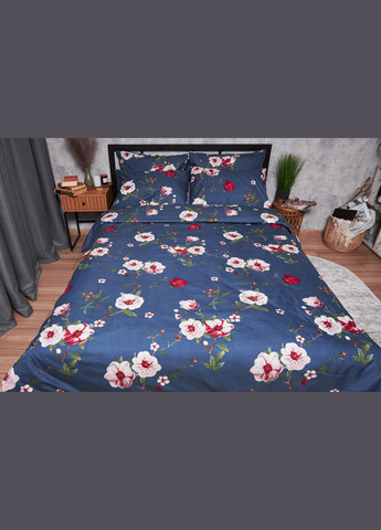 Комплект постільної білизни Полісатин Premium King Size 220x240 наволочки 4х50х70 (MS-820003713) Moon&Star Bush Peony (288044321)