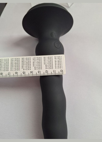 Реалістичний силіконовий фалоімітатор 4 в 1 з пультом на присосці, 19 см чорний Unbranded (315883918)