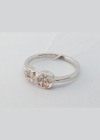 Серебряное кольцо с фианитами. 1551987 Аметист-В (296594966)