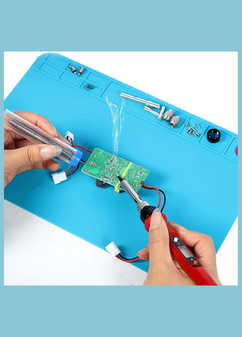 Паяльный набор, паяльник 80 Вт, регулировка температуры 180-480°C, жала 900М 5 шт, олово, подставка No Brand (322566773)