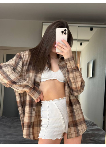 Жіноча сорочка в клітинку No Brand (349513824)