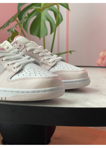 Кроссовки женские Nike SB Dunk Low Pink White | Найк СБ Данк розовые No Brand розовые демисезоны (355797393)