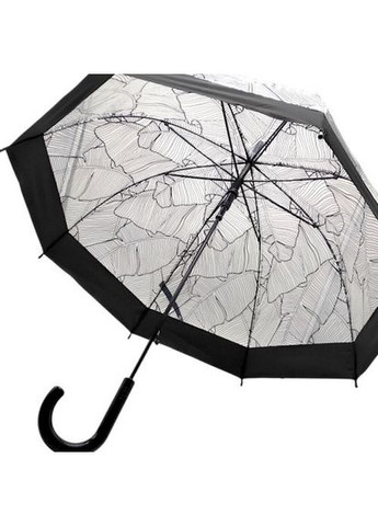 Чёрный зонтик полуавтомат mic углубленный купол 80 см для защиты от дождя и солнца. ProDobro (367101281)