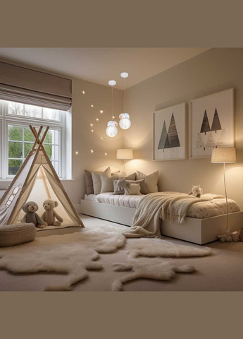 Дитяча підвісна люстра-світильник "Ягнятко" (82-150-1 LB) No Brand (370072109)