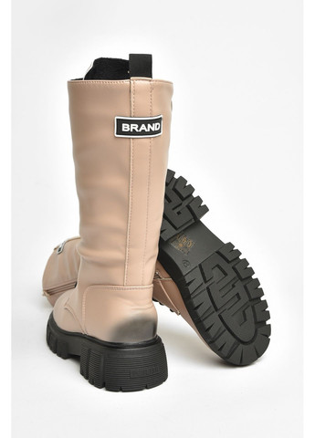 Осенние сапоги демисезонные детские девочка бежевого цвета Let's Shop