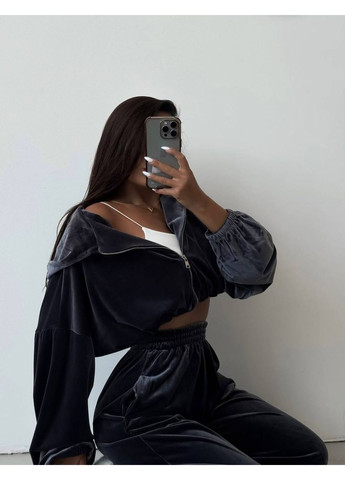 ❤️🔥Жіночий велюровий костюм-двійка oversize (заміри в описі) GD/GL Модний простір (364966096)