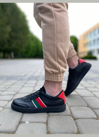 Черные кеды мужские guc black Stilli Gucci