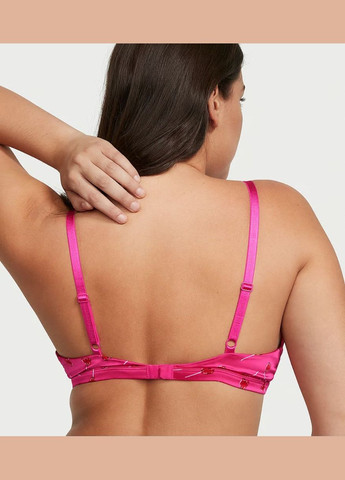 Розовый триэнджел бюстгалтер tease wireless triangle bralette Victoria's Secret без косточек эластан, полиамид